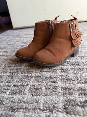 Kids OshKosh Fringe Ankle Boots - Brown
